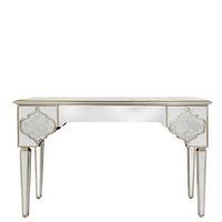 Mirabelle 3 Drawer Dressing Table, Frosted Mirror