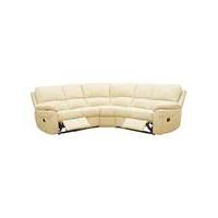 milan leather recliner corner group