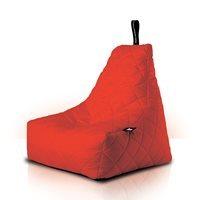 mighty b quilted outdoor bean bag in red