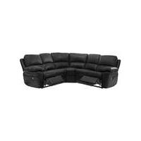 milan leather recliner corner group