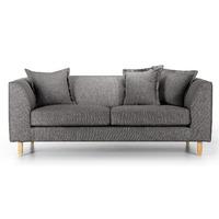 Mina 3 Seater Fabric Sofa Andre Grey