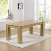 miami oak 180cm solid oak dining table with clear laquer finish