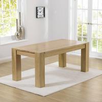 miami oak 150cm solid oak dining table with clear lacquer finish