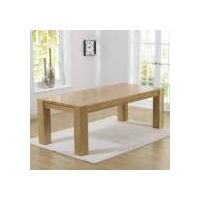 Miami Oak 220cm Solid Oak Dining Table with Clear Laquer Finish