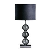 Mistro Table Lamp In Black With Chrome Base