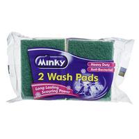 minky heavy duty antibacterial wash pads 2pk