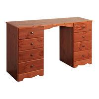 Milford Double Pedestal Dressing Table Pine