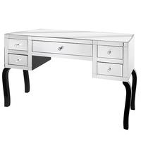 Mirrored Console Table With Drawers And Black Legs