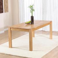 Milan 120cm Oak Dining Table Only