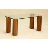 Mirage Clear Glass Top Coffee Table