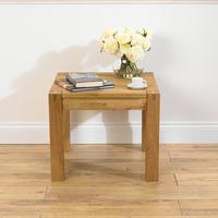 Milan Oiled Oak Lamp Table