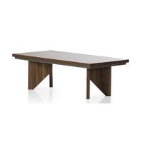 Michigan Wooden Coffee Table Rectangular In Walnut And Grey
