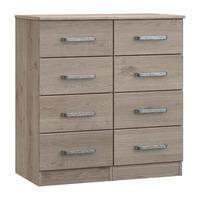 minnesota 8 drawer narrow chest natural oak