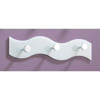 mingo wave small white finish acrylic coat hanging rack