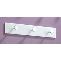 mingo small white finish acrylic coat hanging rack