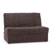 midori fabric sofa bed chocolate brown