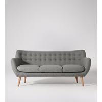 mimi three seater sofa in granite grey