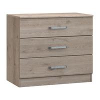 Minnesota 3 Drawer Chest Natural Oak