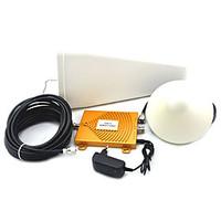 Mini 3G W-CDMA 2100MHz GSM 900Mhz Dual Band Mobile Phone Signal Booster , Cell Phone 3G GSM Signal Repeater Antenna