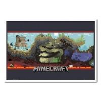 Minecraft Underground Poster White Framed - 96.5 x 66 cms (Approx 38 x 26 inches)