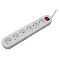 Microconnect GRU006WDK - 6-way Danish Socket 1.8M White - With ON/OF switch and - child protection - Warranty: 25Y