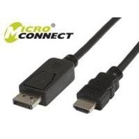 Microconnect DP-HDMI-200 - video cable adapters (DisplayPort, HDMI, Male/Male, Black)