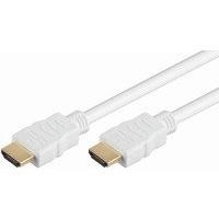 MicroConnect HDMI v1.4 19 -19 10m M-M White Gold Plugs 4120x2160P, HDM191910V1.4W
