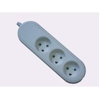 microconnect gru003wdk 3 way danish socket 18m white without onoff swi ...