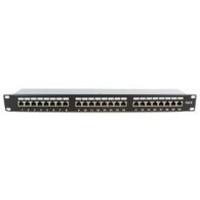 MicroConnect 19 FTP. 6 patch panel 24 port Krone IDC, Black color, PP-007