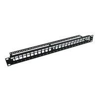 Microconnect PP-004BLANK patch panel - patch panels (Black, 1U)