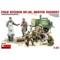 miniart 135 scale soviet field kitchen kp 42 winter scenery plastic mo ...