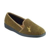 mirak stag slip on slipper mens slippers tan 8