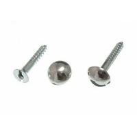 mirror screw and dome head chrome no 8 x 32mm 1 14 inch pack of 200 