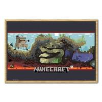 minecraft underground poster beech framed 965 x 66 cms approx 38 x 26  ...