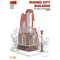 miniart 135 scale ruined city building plastic model kit