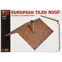 miniart 135 scale european tiled roof plastic model kit