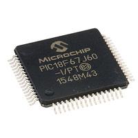 microchip pic18f67j60 ipt 8 bit microcontroller 4166mhz tqfp64