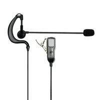 Midland MA30-L Microphone / Ear Cushion Set Shaped to Ear with PTT for Walkie Talkies