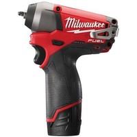 Milwaukee M12 1/4-inch Fuel Compact Impact Wrench Reception with Batteries