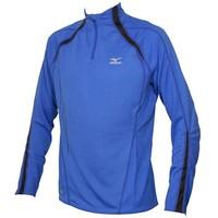 MIZUNO Performance Long Sleeve Half Zip Shirt [blue]-Small