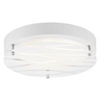 Minimalistic LED Ceiling Light with Matt White Body and Circular Glass Cover