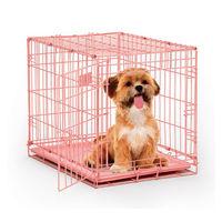 Midwest I Crate Pretty Pink Dog Cage With Divider