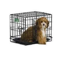 Midwest I Crate Double Door Dog Cage With Divider 18 inches