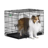 Midwest I Crate Double Door Dog Cage With Divider 30 inches