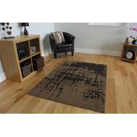 milan mottled brown modern rugs 80 cm x 150 cm 26 x 50