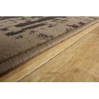 Milan Mottled Brown Modern Rugs - 60cmx240cm (2ft x 7ft 10\