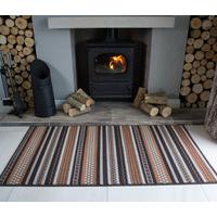 milan aztec stripe berber modern fireplace rugs