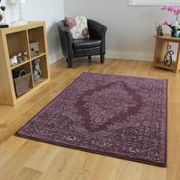 Milan Classic Purple Traditional Rugs - 180 cm x 270cm (5\'11\