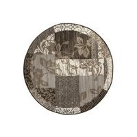 Milan Coffee Grey Patchwork Rug - 1568-N11 120cm (3ft 11\