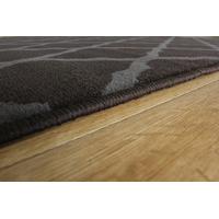 milan trellis brown modern rugs 60cmx240cm 2ft x 7ft 10